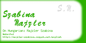 szabina majzler business card